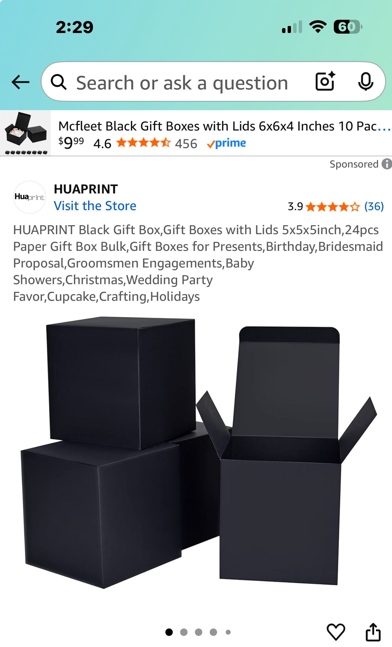 Black Gift Boxes