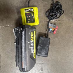 Ryobi 40V 4Ah Battery and Charger Kit