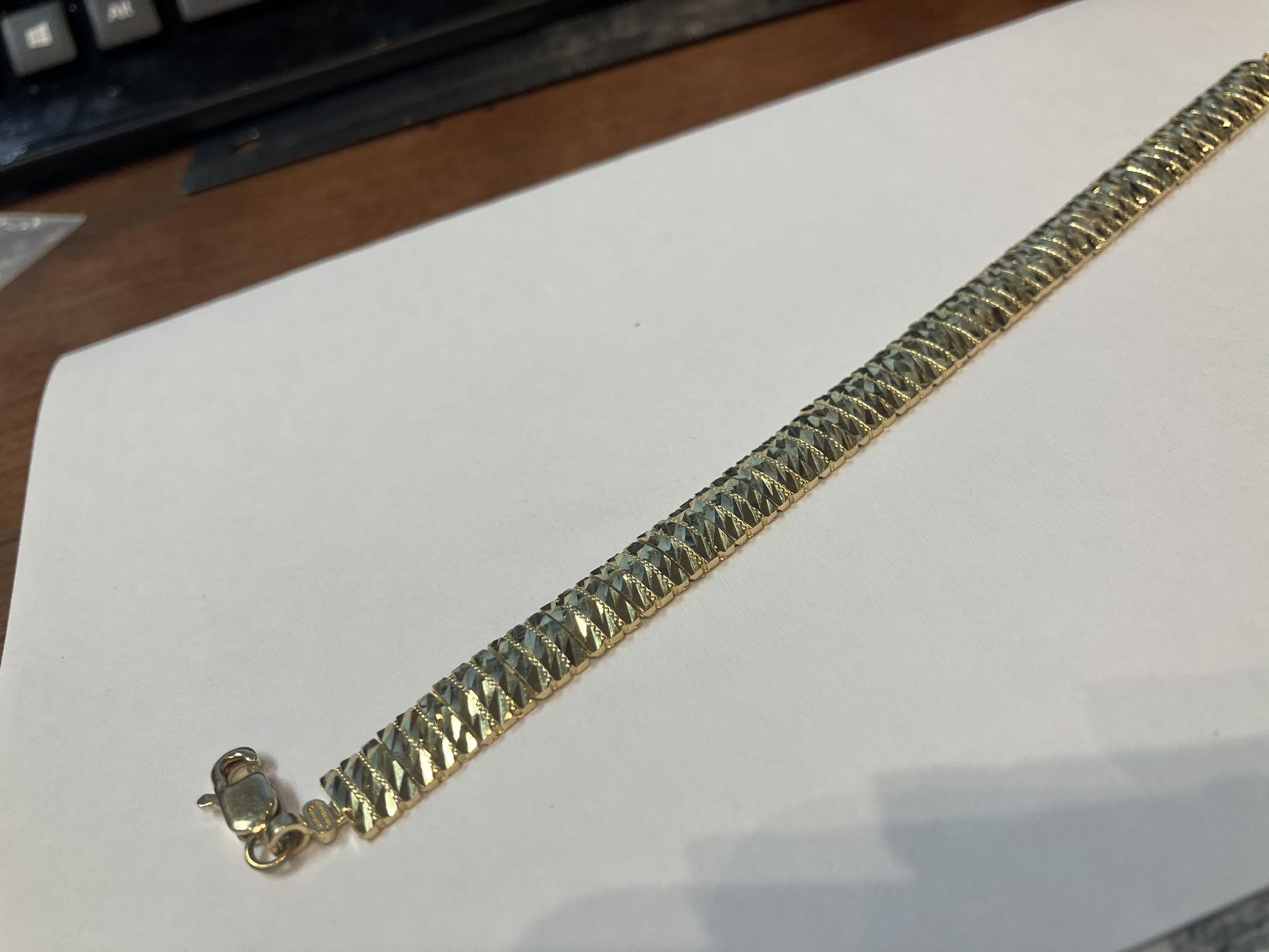 14k Gold Bracelet #110042-1 MJ