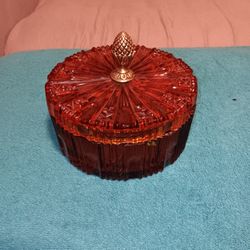 Amber Glass Dish