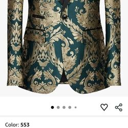 Men Business Banquet Jacquard Suit Slim Fit Jacket Fashion Men's Wedding Prom Party Dress Blazers Coats