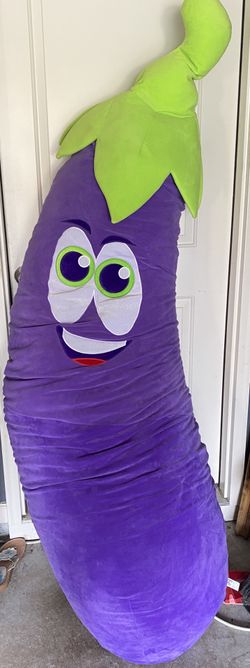 Eggplant stuffed animal
