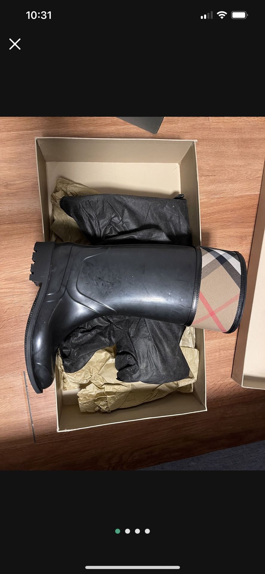 Burberry Rain Boots Size 38