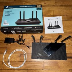 TP-Link AX3000, Dual Band, Gigabit WiFi 6 Router Internet