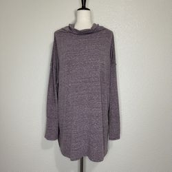 Free People Bella Vista Cowl Neck Oversized Tunic Top