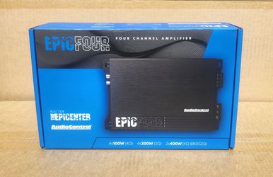 AudioControl EpicFour 4 Channel Power Amplifier 400 Watts Epic Four Amp 🚨 Payment Options Available 🚨 No Credit Needed 🚨