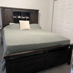 Bobs queen bookcase bed 