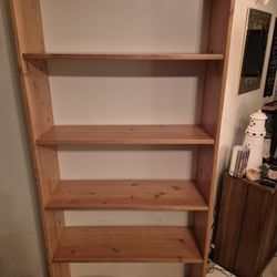 Premium Solid Pine Bookshelf - 6-Foot Tall! - Pre-Assembled - $100