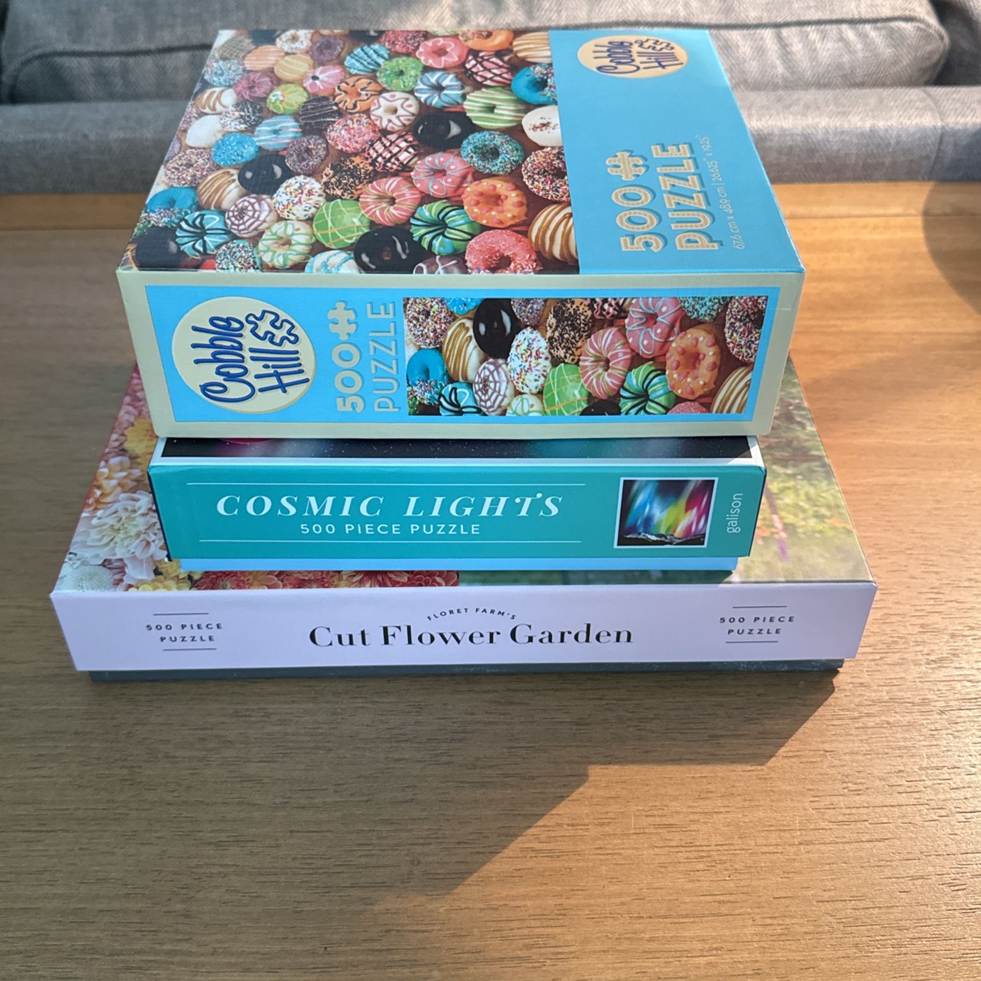 3 Complete 500 Piece Puzzles