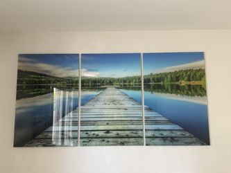 Acrylic Wall Art (3-Panel Set) – Like New 