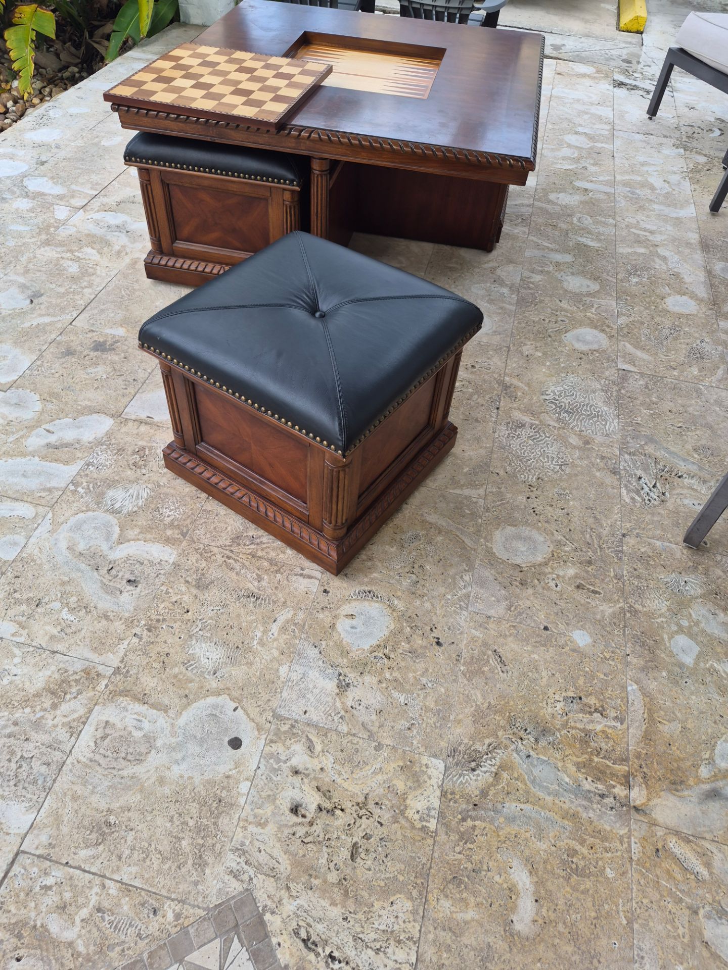 Game board coffee table