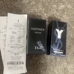 Dior Sauvage And YSL BRAND NEW. $150 For Both 