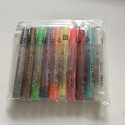 10 colors glitter pen