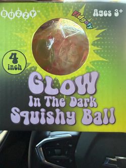 Glow in the dark squishy ball