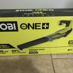 RYOBI ONE+ 18V 100 MPH 280 CFM Cordless Battery Variable-Speed Jet Fan Leaf Blower (Tool Only)