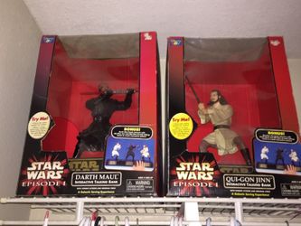 Dartb Maul & Qui-Gon- Jinn Interactive talking figures