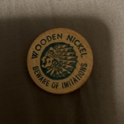 Wooden nickel real money