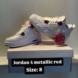 Jordan 4 metallic red