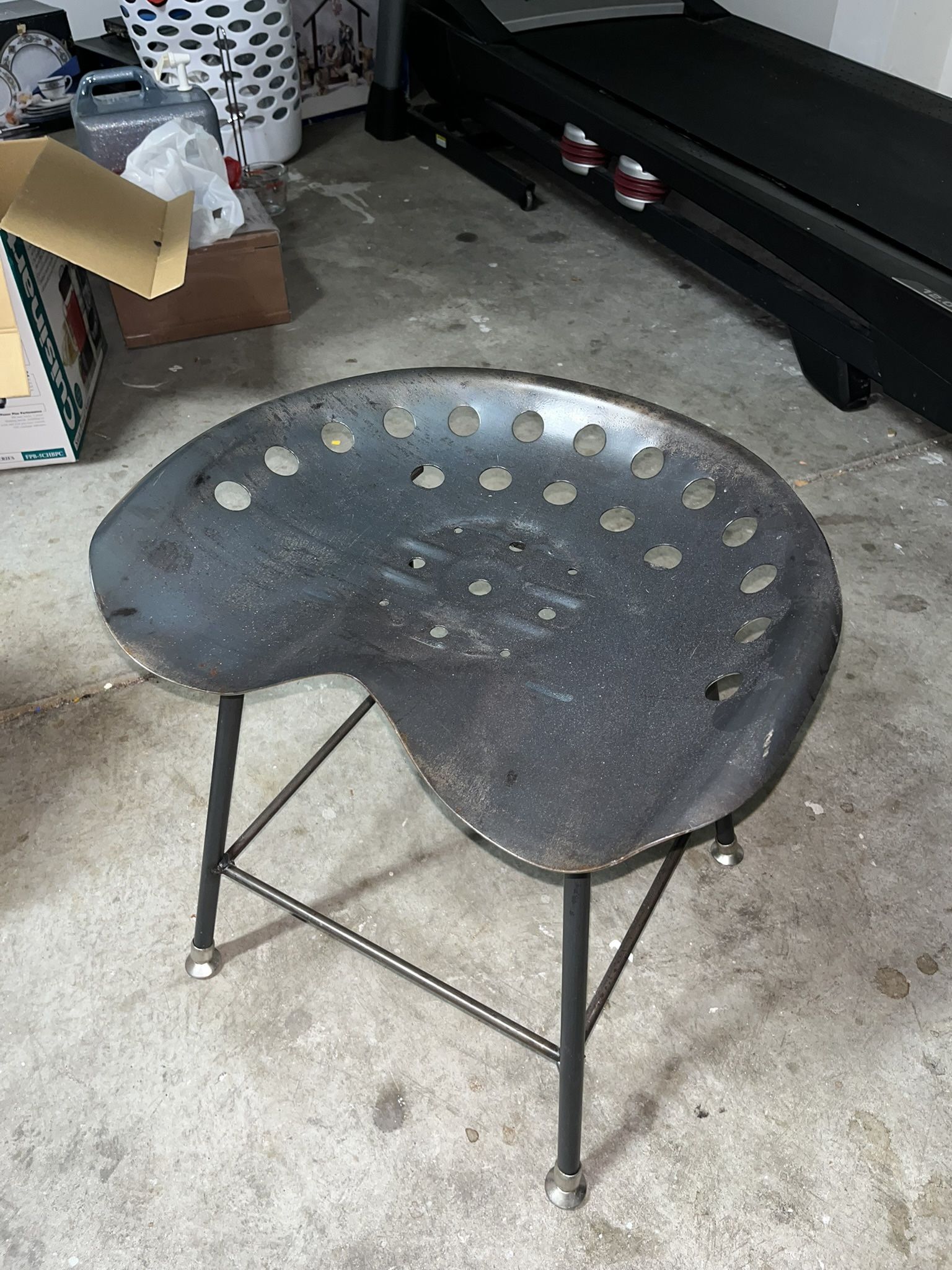 Vintage Tractor Seat Industrial-Style Steel Metal Stool Chair Ottoman (4 available)