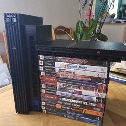 PS2 BUNDLE (12 GAMES + 2 PS2 CONSOLES) *REPAIR REQ