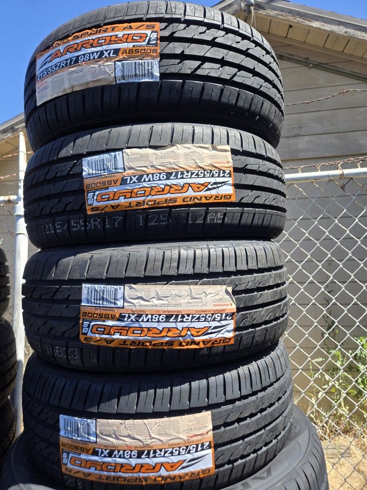 215 55 17 Vendo Set De Llantas NUEVAS De La Marca ✅️ Arroyo 🏈