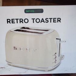 *New In Box* Tan Retro Toaster
