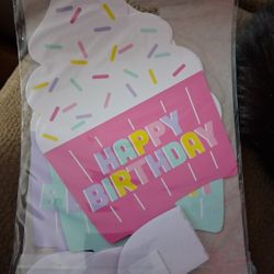6 package of 321 Party! Happy Birthday Cupcake Table Decorations. 