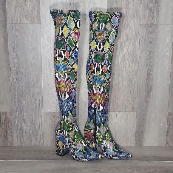 Steve Madden Faux Snake Skin Boots