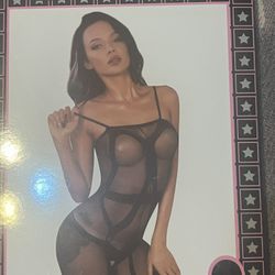 One Size Fishnet Body Jumpsuit 