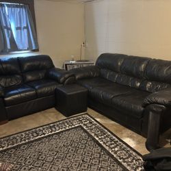Black Leather Couches
