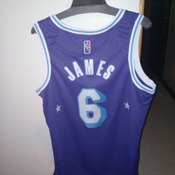 Lebron James Los Angeles Lakers Nike Men’s NBA City Edition Jersey XL 
