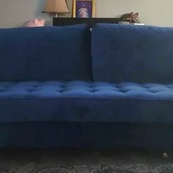 83 In Velvet Blue Sofa