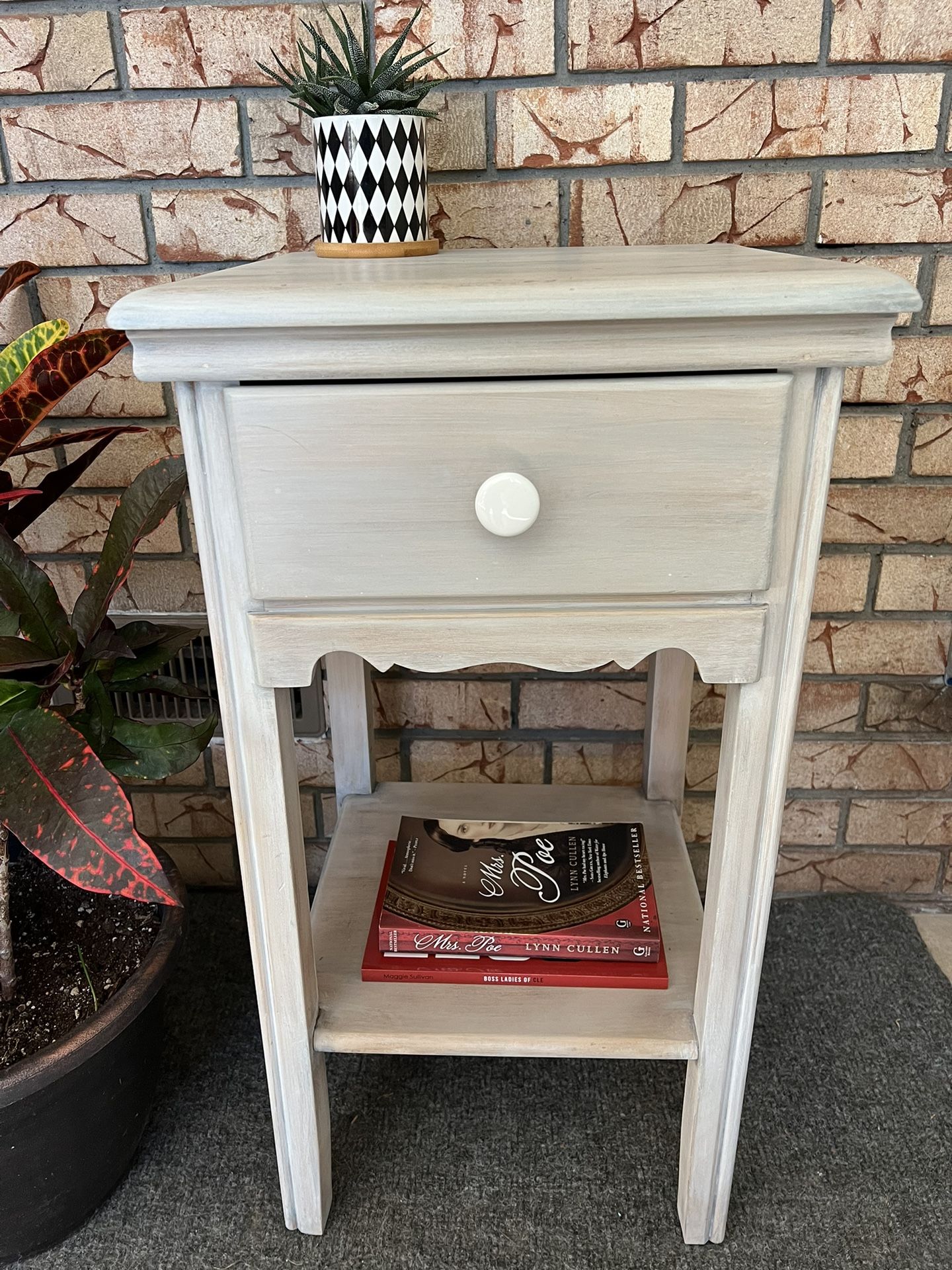 Sumter Cabinet Co. Refinished Nightstand- Whitewash