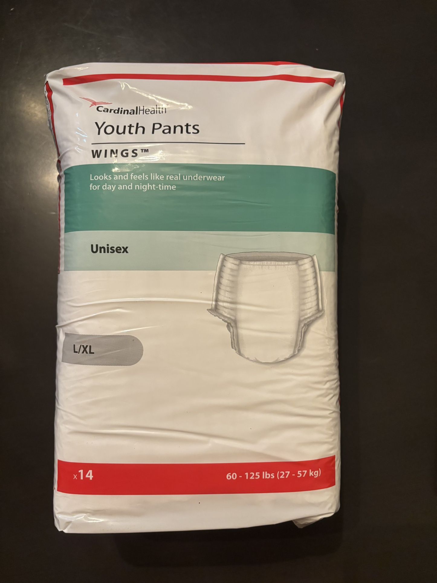 Cardinal Health Wings Youth Pants – Size L/XL (60–125 lbs) – Brand New Sealed Packs