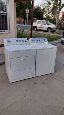 Washer and gas dryer