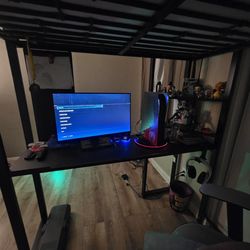 FULL SIZE Bed Frame with Desk