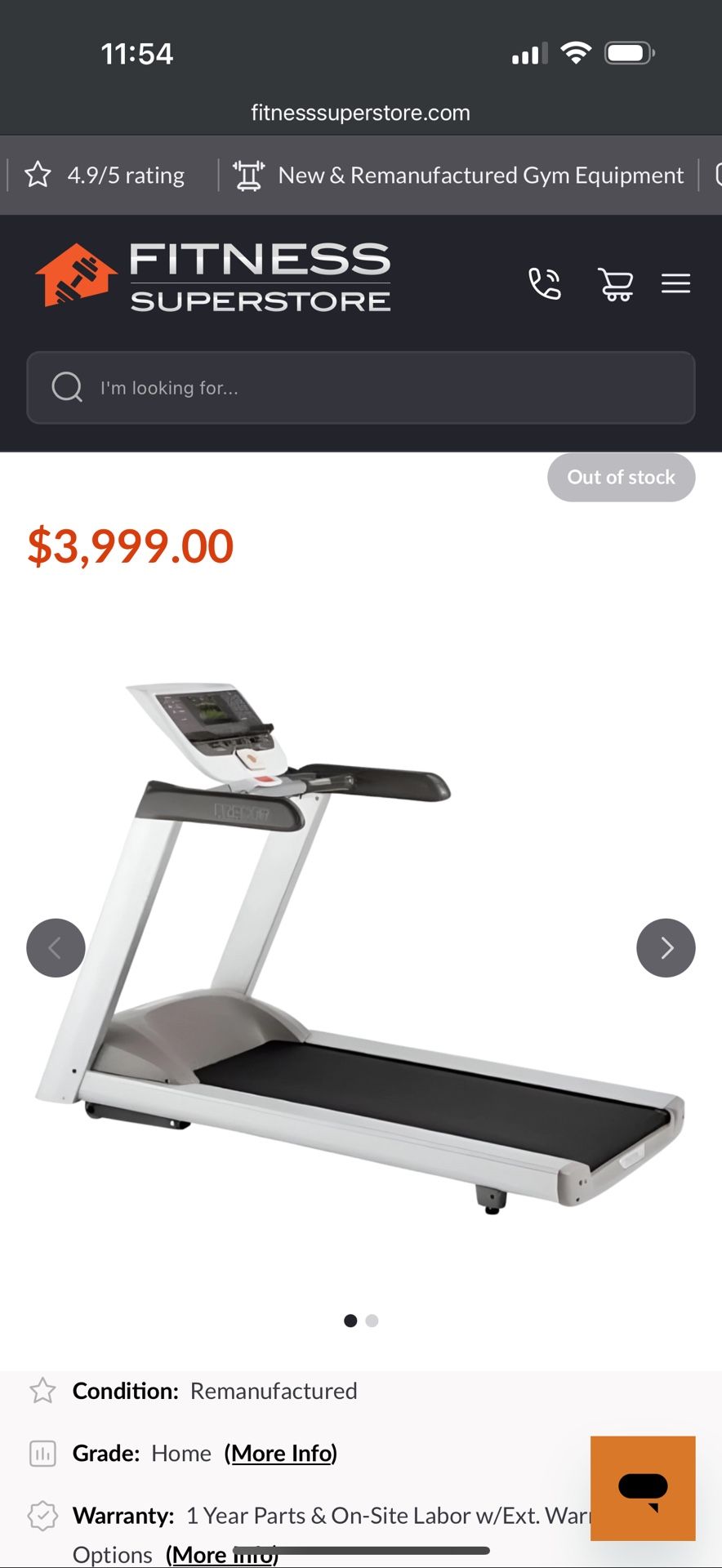 Precor 9.35 Premium Series Incline Treadmill