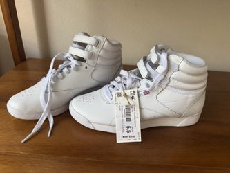 Reebok Lifestyle Freestyle Hi High Top Size 5.5 Women Narrow