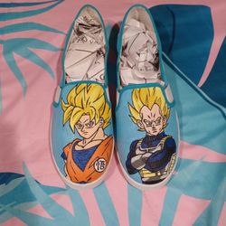 Womens Size 10 Custom DBZ Goku & Vegeta