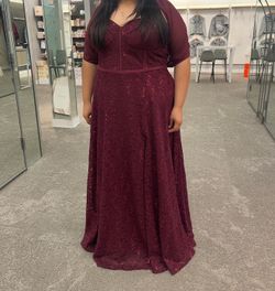 Dark red long prom dress!