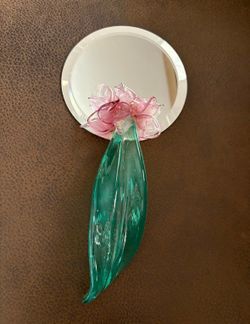 Vintage Hand Crafted Blown Glass Mirror