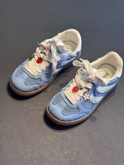 Steve Madden Blue Suede Low-Top Sneakers