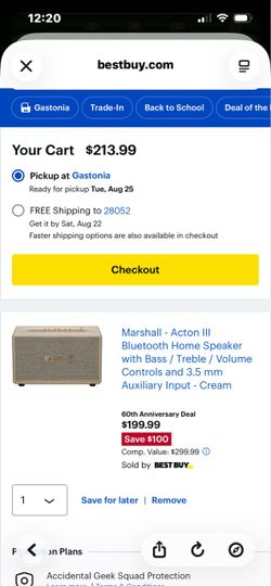 Marshall action 3 Bluetooth speaker