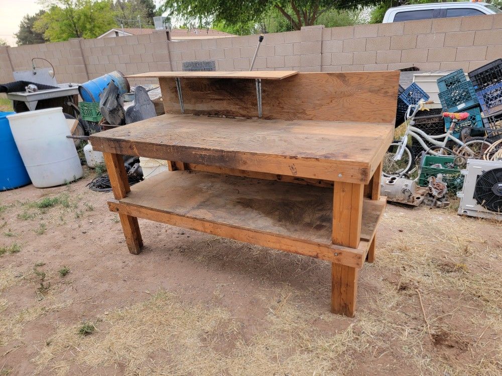 Wood Heavy Duty Work Bench