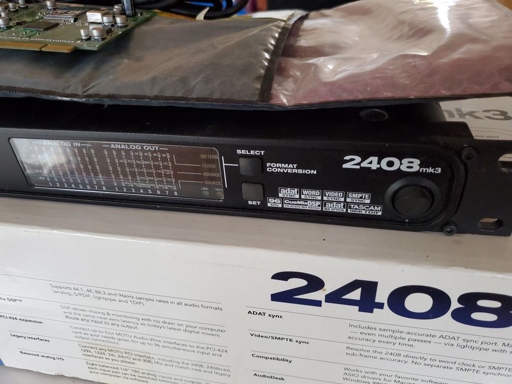 MOTU 2408 Mk3 with PCI-424