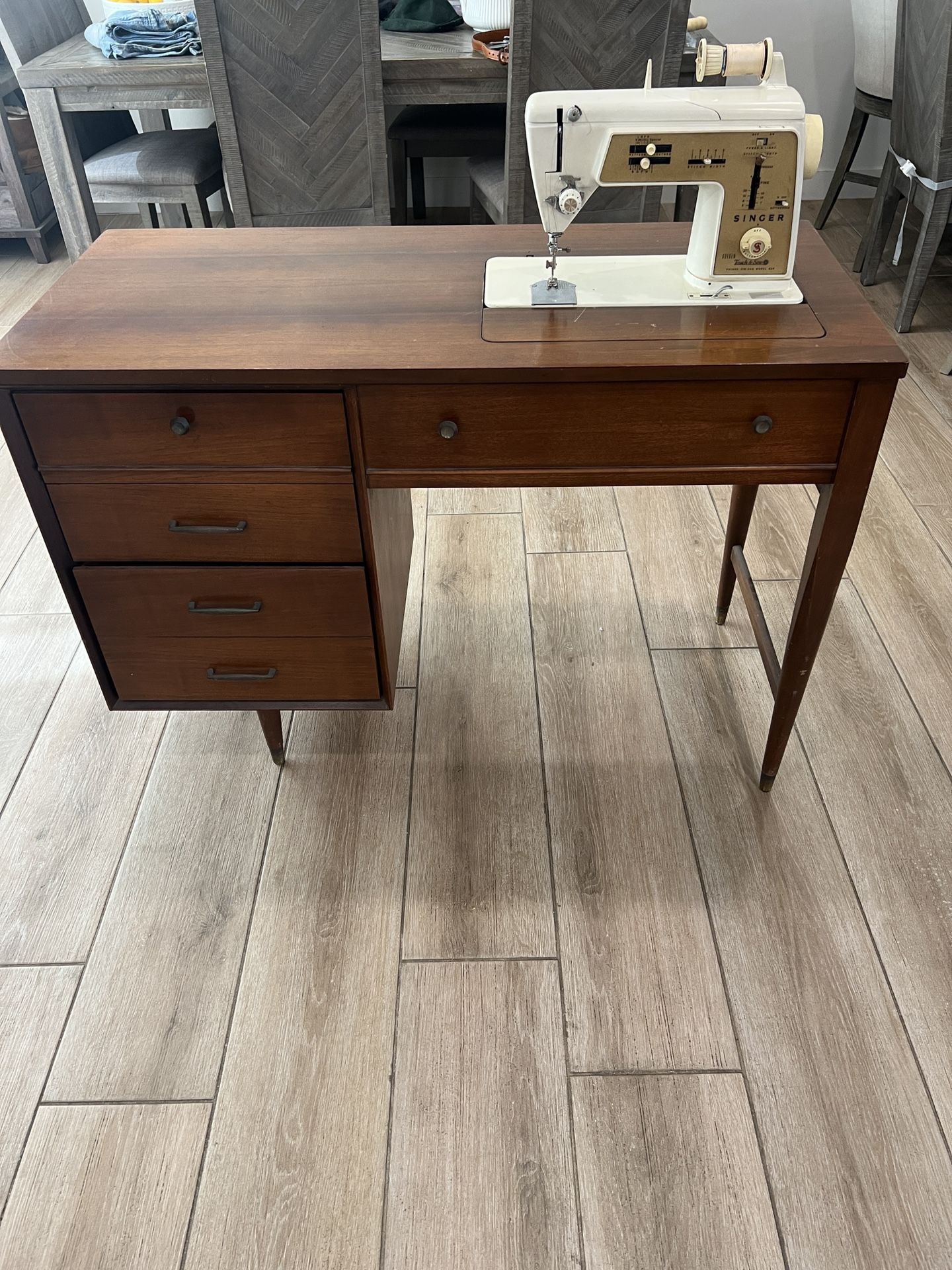 Mid century stinger sewing table
