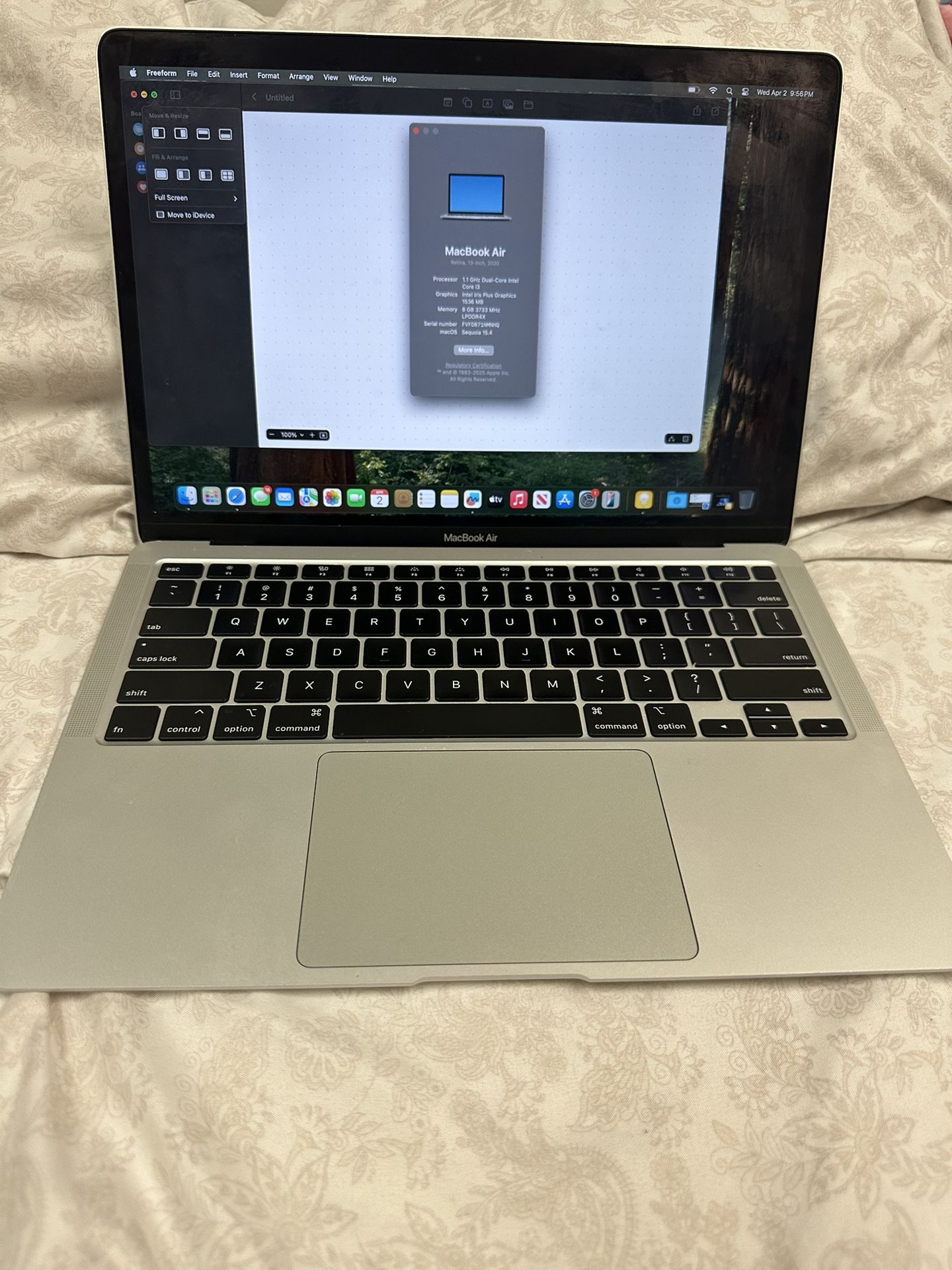 Apple MacBook Air 2020 13.3-inch (Intel Core i3, 8GB RAM, 256GB SSD Storage) - Space Gray $350