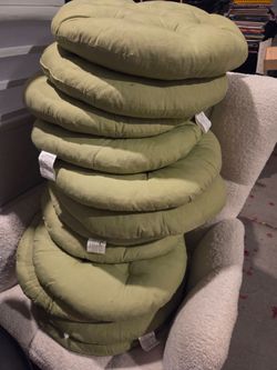 Green Cushions (used as flexible seating)