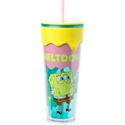 SpongeBob & Patrick “Meltdown” 26oz Tumbler Cup w/ Straw Nickelodeon