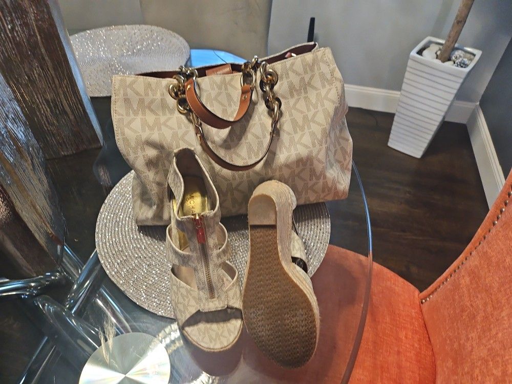 Michael Kors bag and shoes